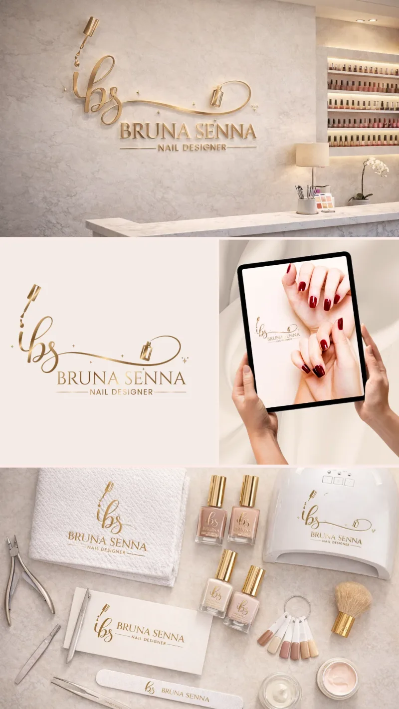 Identidade visual para nail designer — Bruna Senna